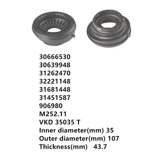 Strut Mount Bearing For Volvo 30639948 906980