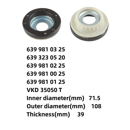 Strut Mount Bearing for Mercedes-Benz 6399810325 6393230520 6399810225
