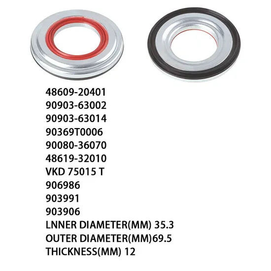 Strut Mount Bearing for Toyota 48609-20401 90903-63002 90903-63014 90369t0006 90080-36070 48619-32010 Vkd75015t